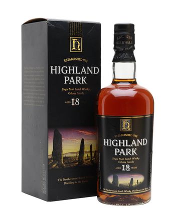 Highland Park 18 jaar oud Bottled 1990s (stones packaging)