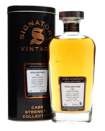 Highland Park 1987 24 jaar oud Cask #1546 Signatory Cask Strength Collection