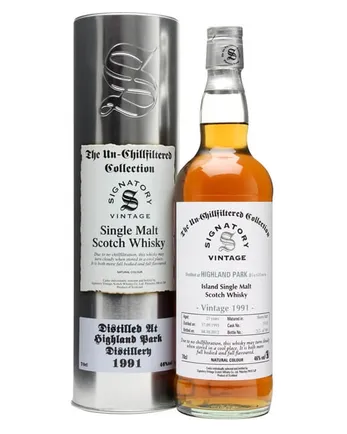 Highland Park 1991 21 jaar oud Sherry Butt #15120 Signatory Un-Chillfiltered Collection