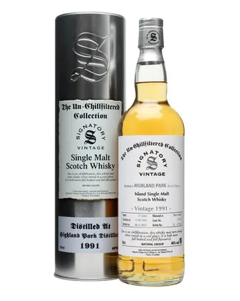 Highland Park 1991 21 jaar oud Sherry Butt #15121 Signatory Un-chillfiltered Collection