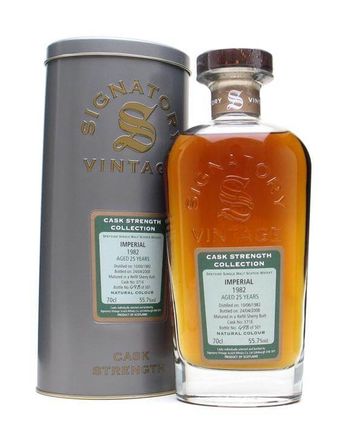Imperial 1982 25 jaar oud Sherry Cask 3716 Signatory Cask Strength Collection