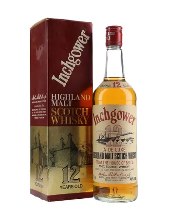Inchgower 12 jaar oud Bottled 1980s Cream Red