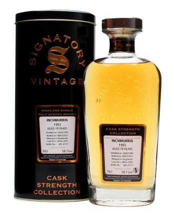 Inchmurrin 1993 19 jaar oud Casks #2844+5 Signatory Cask Strength Collection