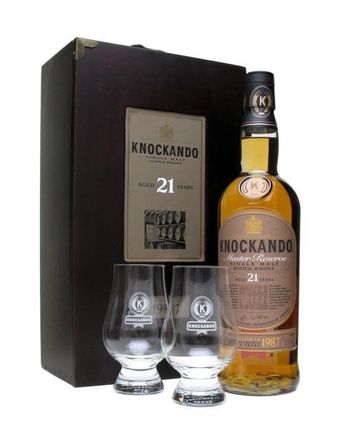 Knockando 1987 21 jaar oud Master Reserve 2 Glasses