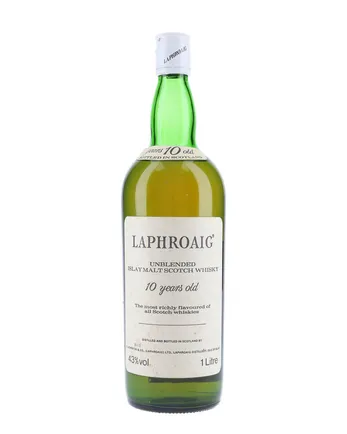 Laphroaig 10 jaar oud Unblended Bottled 1980s