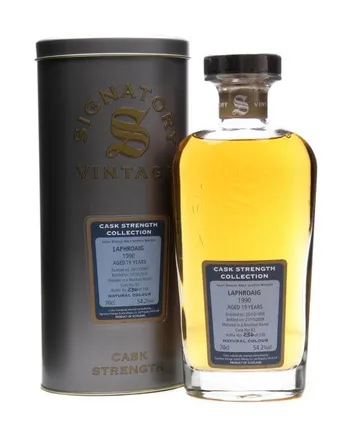 Laphroaig 1990 19 jaar oud Bourbon Barrel #67 Signatory