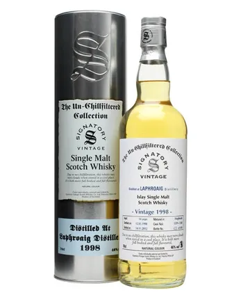 Laphroaig 1998 14 jaar oud Cask #5559+60 Signatory Un-chillfiltered Collection