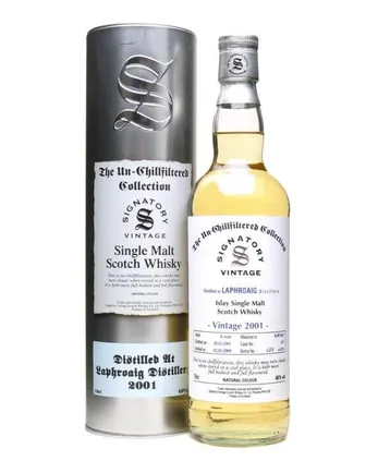 Laphroaig 2001 8 jaar oud Signatory Un-Chillfiltered Collection