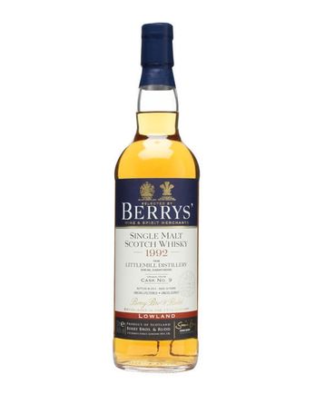 Littlemill 1992 20 jaar oud Cask #9 Berry Bros & Rudd