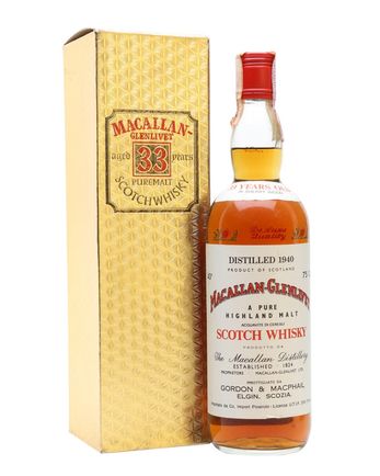Macallan Glenlivet 1940 33 jaar oud Sherry Cask Gordon & Macphail