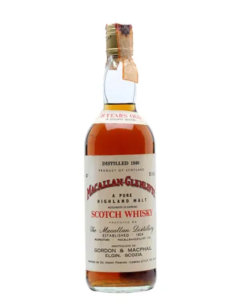 Macallan Glenlivet 1940 35 jaar oud Sherrywood Gordon & Macphail