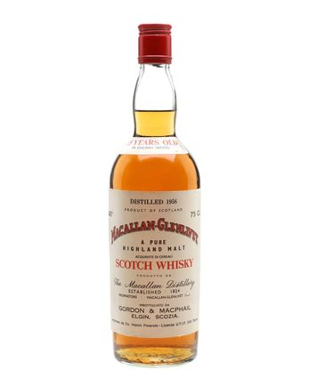 Macallan-Glenlivet 1958 15 jaar oud Sherry Cask Bottled 1970s Gordon & Macphail