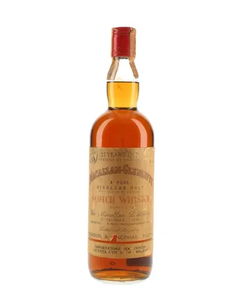 Macallan Glenlivet 25 jaar oud Odeon Import Bottled 1960s Gordon & Macphail