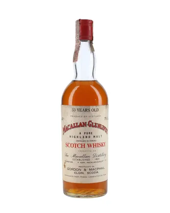 Macallan Glenlivet 33 jaar oud Bottled 1970s Gordon & Macphail