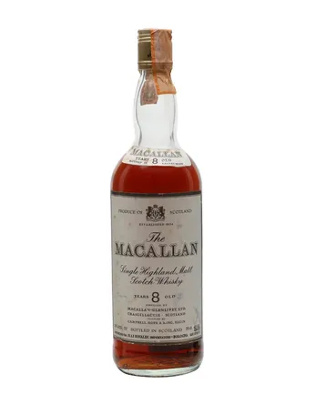 Macallan 8 jaar oud bottled 1970s