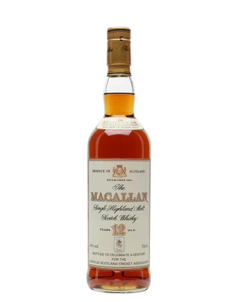 Macallan 12 jaar oud North of Scotland Cricket Association