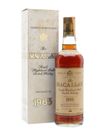 Macallan 1965 Vintage Label