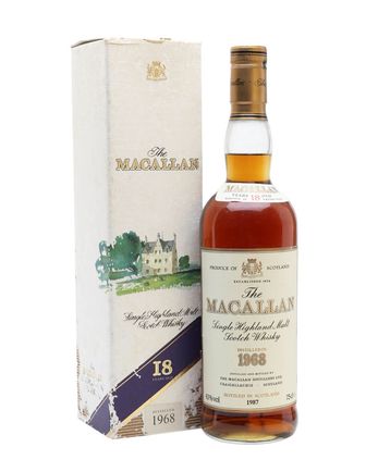 Macallan 1968 18 jaar oud Vintage Label