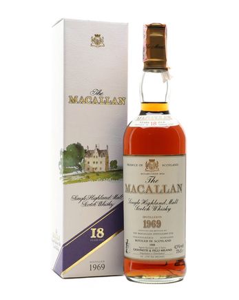 Macallan 1969 18 jaar oud Vintage Label