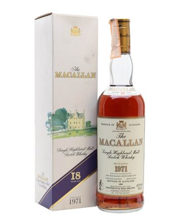 Macallan 1971 18 jaar oud Vintage Label