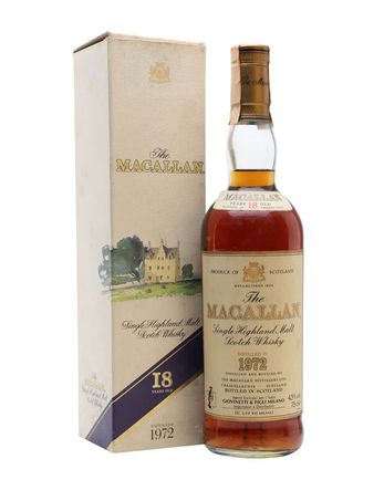 Macallan 1972 18 jaar oud Vintage Label Sherry