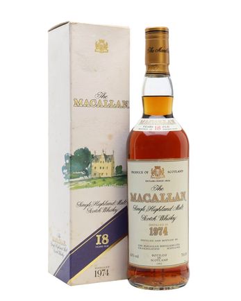 Macallan 1974 18 jaar oud Vintage Label
