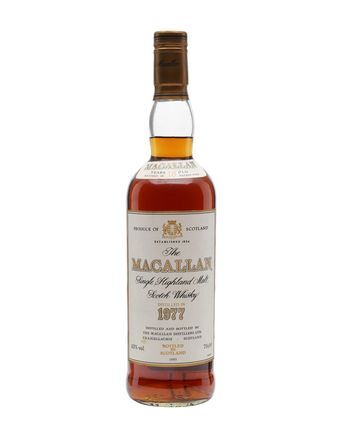 Macallan 1977 18 jaar oud Vintage Label