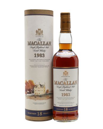 Macallan 1983 18 jaar oud Vintage Label