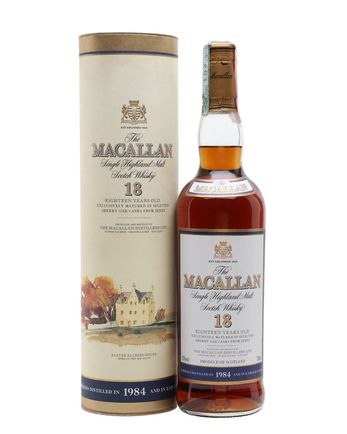 Macallan 1984 18 jaar oud Vintage Label