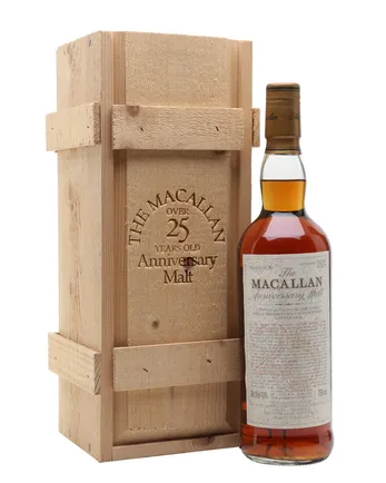 Macallan 25 jaar oud Sherry Oak Bottled 1980s