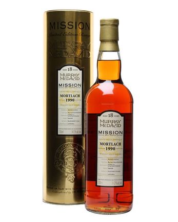 Mortlach 1990 18 jaar oud Leroy Vosne Roman e Finished Murray McDavid Mission