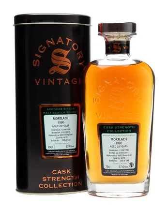 Mortlach 1990 20 jaar oud Cask #6070 Signatory Cask Strength Collection