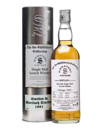 Mortlach 1991 19 jaar oud Sherry Butt #7710 Signatory Un-Chillfiltered Collection