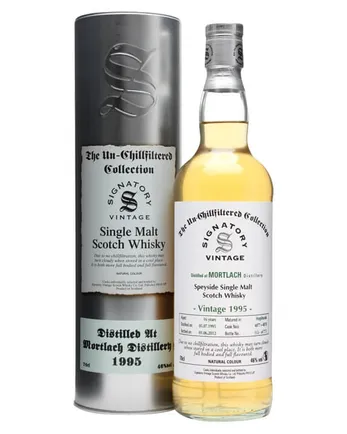 Mortlach 1995 16 jaar oud Casks #4077+8 Signatory Un-Chillfiltered Collection