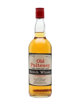 Old Pulteney 8 jaar oud Bottled 1970s Red Letters Gordon & Macphail
