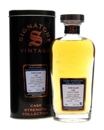 Port Ellen 1983 27 jaar oud Wine Treated Butt Signatory Cask Strength Collection