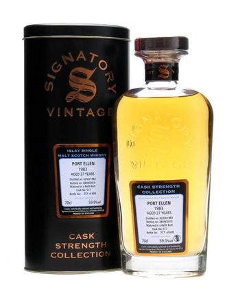 Port Ellen 1983 27 jaar oud Refill Butt #517 Signatory Cask Strength Collection