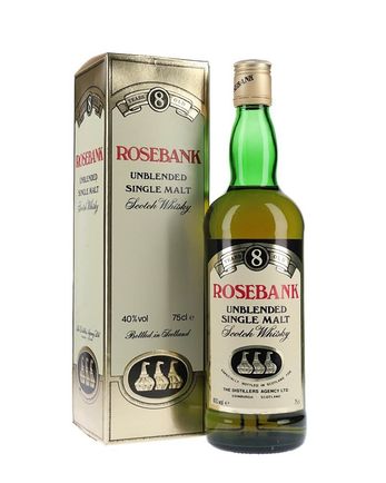 Rosebank 8 jaar oud 3 Stills Label Bottled 1980s