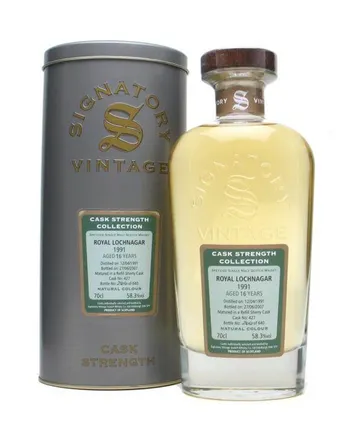 Royal Lochnagar 1991 16 jaar oud Signatory Vintage Cask
