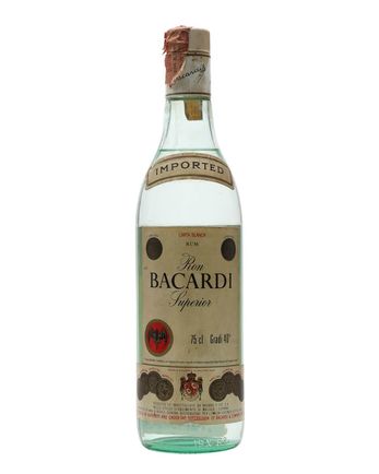 Bacardi Superior Rum Spain Bottled 1970s