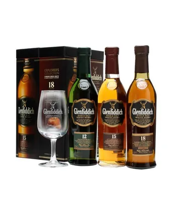 Glenfiddich Explorer's Collection 12, 15 & 18 jaar oud