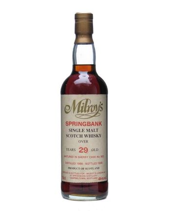 Springbank 1966 29 jaar oud Sherry Cask Milroy's