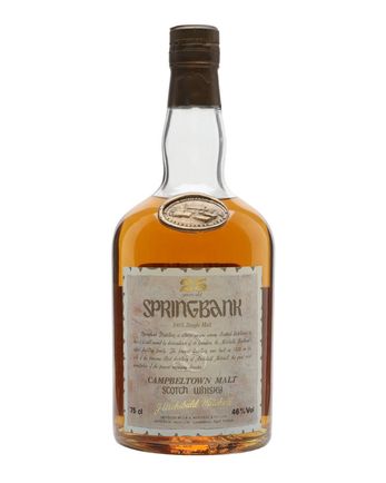 Springbank 25 jaar oud Bottled 1980's