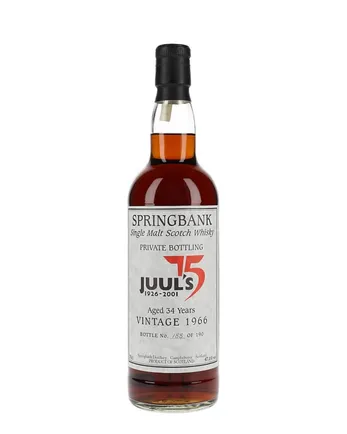 Springbank Juul's 75 34 jaar oud