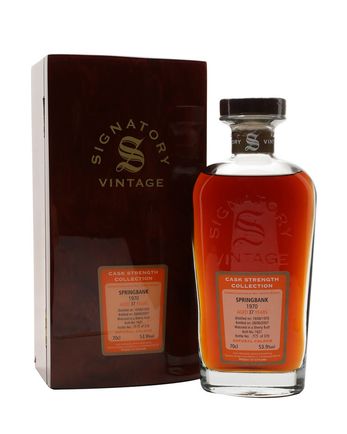 Springbank 1970 37 jaar oud Sherry Butt Signatory Cask Strength Collection