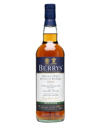 Tormore 1992 20 jaar oud Cask #100154 Berry Bros Berry Bros & Rudd