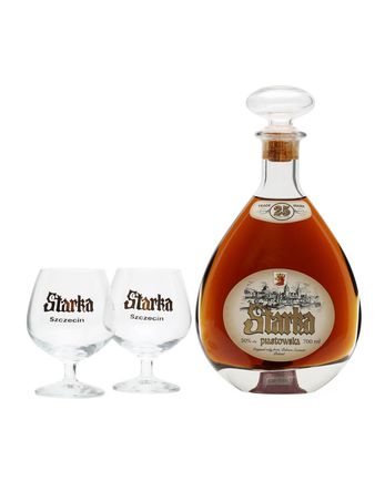 Starka Piastowska 25 jaar oud Vodka Glass Pack