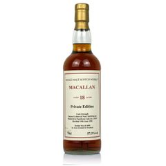 Macallan 1990 18 Year Old Private Edition Cask #12023